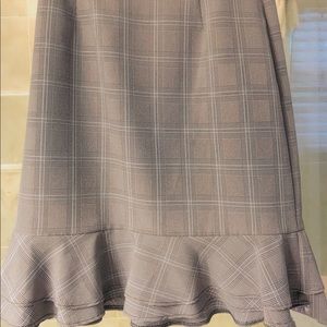 Gray ruffled hem skirt For sale as bundle ONLY